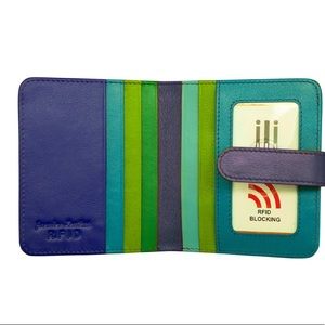 ili NEW YORK Cool Tropics genuine Leather Wallet